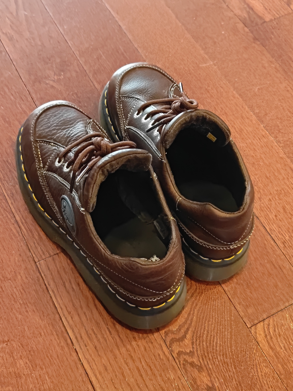 Dr. Martens Buzz 51 Chunky Platform Shoes Dark Brown Leather Women’s US 8 - Picture 6 of 9